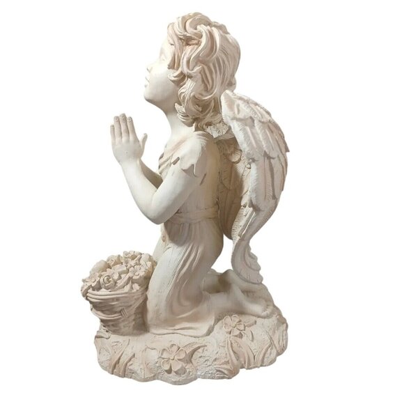 Guardian Angel Praying Statue 13" Indoor Outdoor Memorial or Garden Decor - Picture 5 of 11